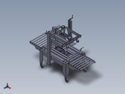 上下驱动封箱机正等轴测缩略图