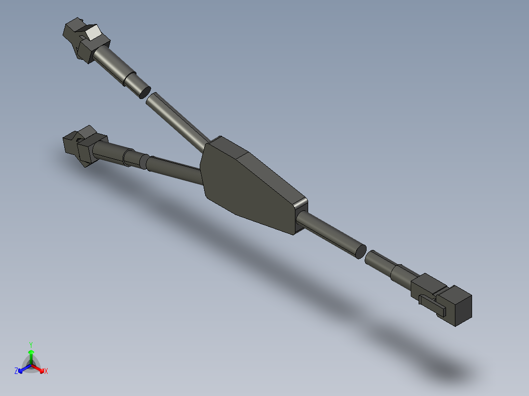 基恩士CA-D1W_2_kc图纸模型正等轴测图