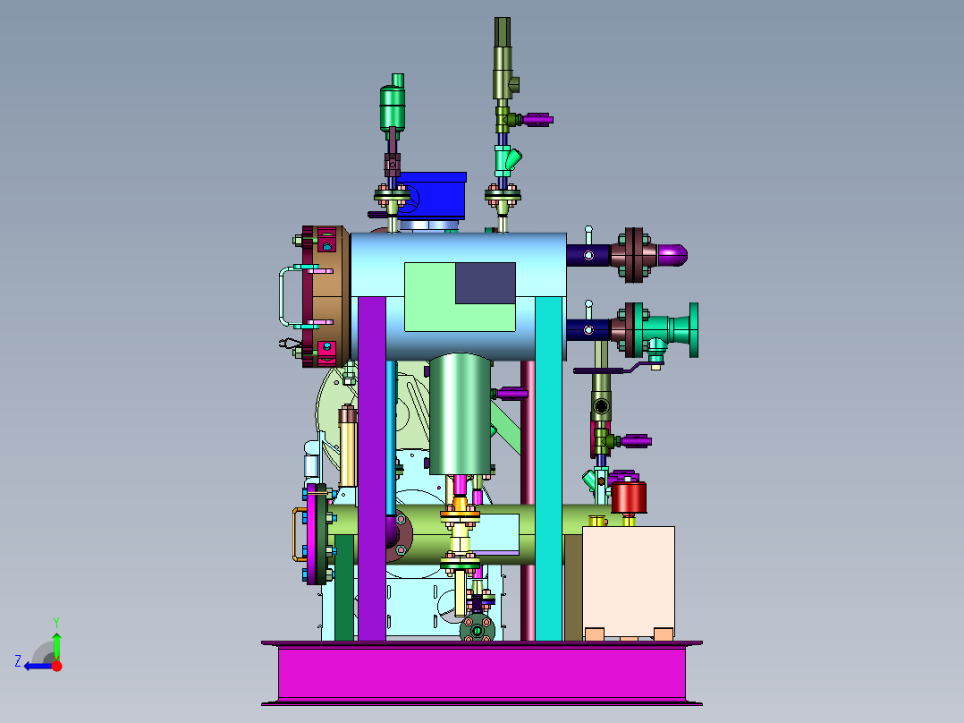 撬装式水处理设备右视图