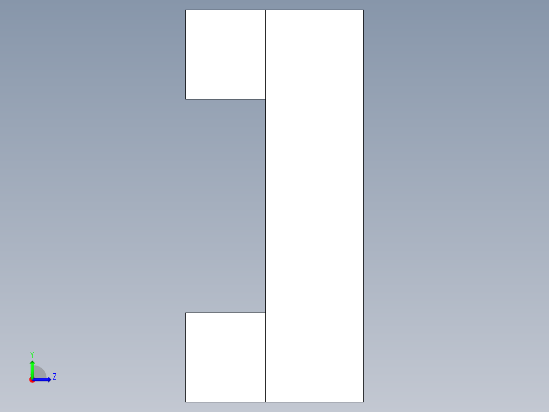 定位配件2311(A)-3D多系列多零件图纸模型左视图