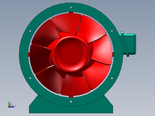 HTD(B)系列风机左视缩略图
