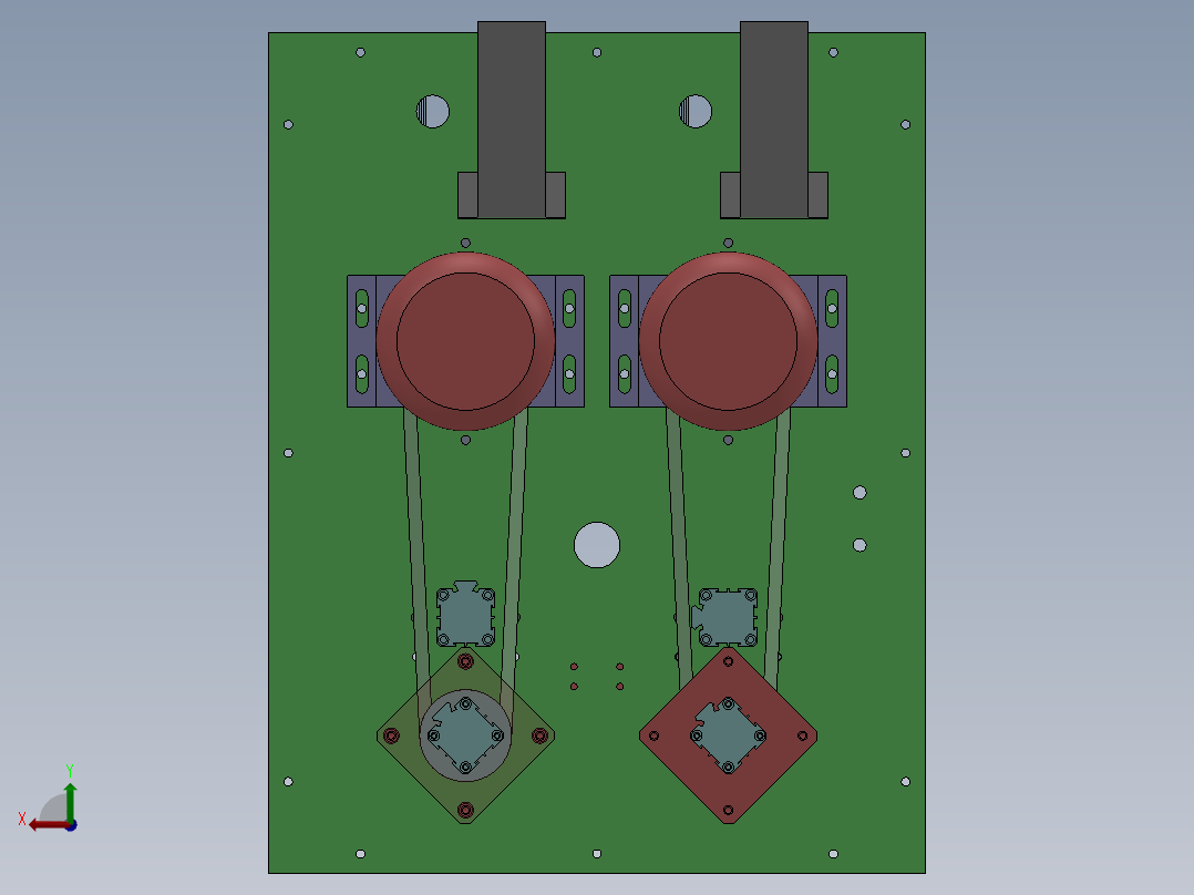 台式磨光机第二代改进型（sw18可编辑+工程图）后视图