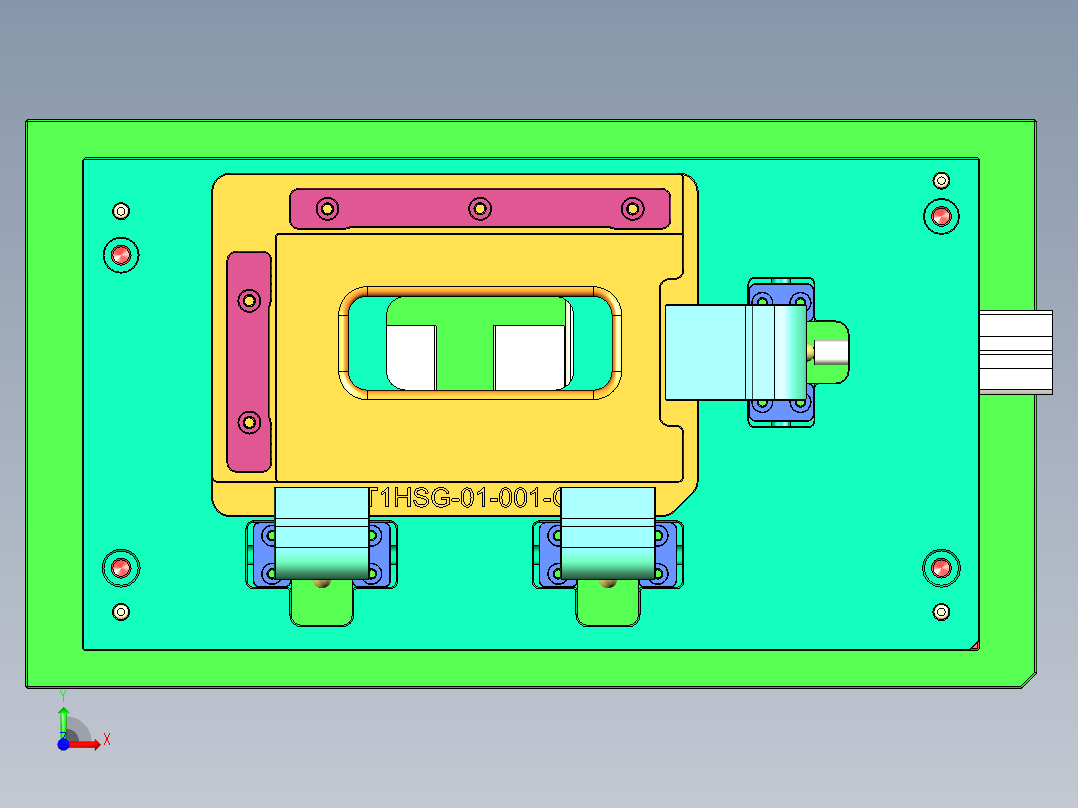 AT1-CNC1-笔记本CNC工装夹具三维模型0704前视图