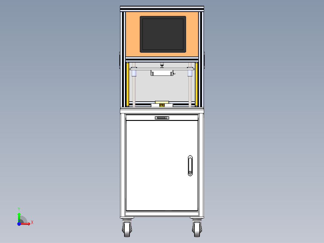 产品气密性测试设备sw19可编辑前视图