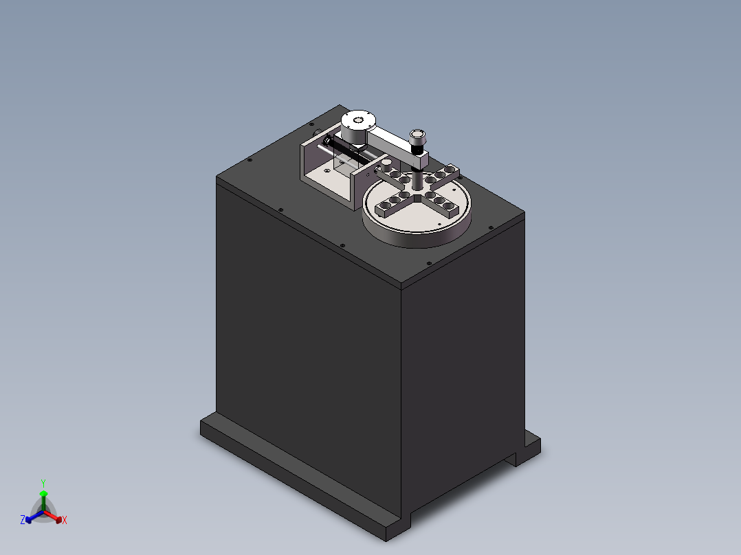 摩擦磨损实验机sw20可编辑正等轴测图