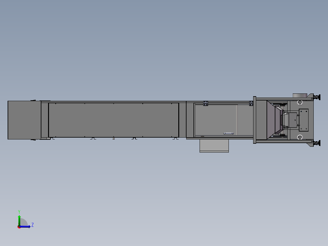 1.8L斗式提升机sw16可编辑左视图