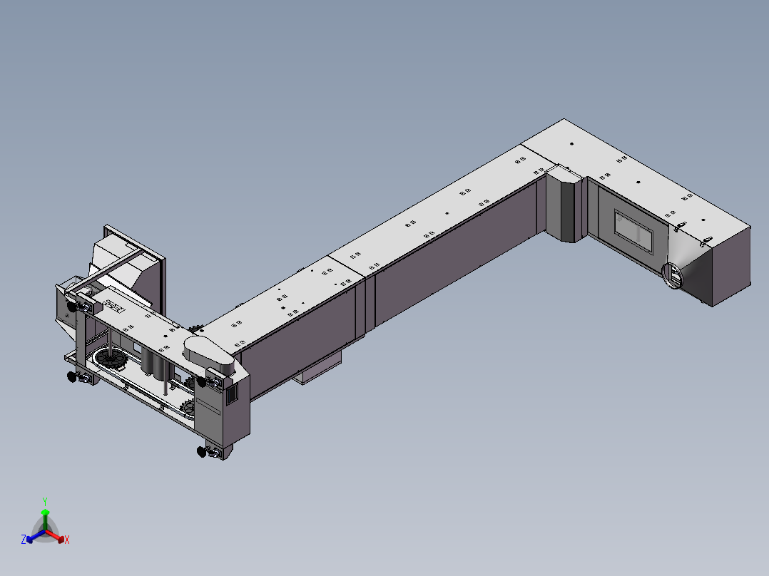1.8L斗式提升机sw16可编辑正等轴测图