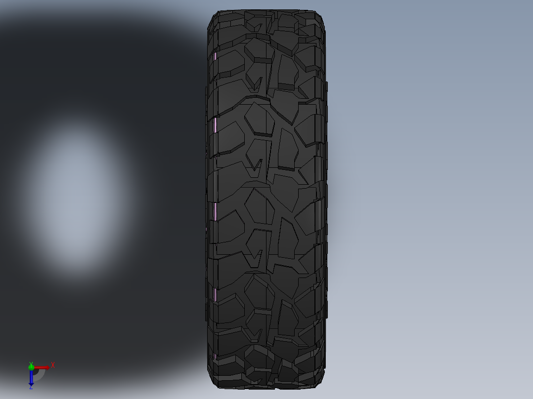 轮胎、车轮、轮毂(165)俯视图