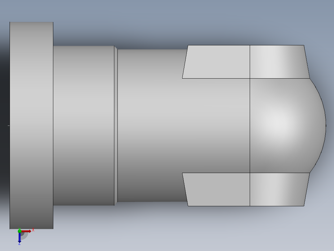 法兰接头、1DFS9-30-12俯视图