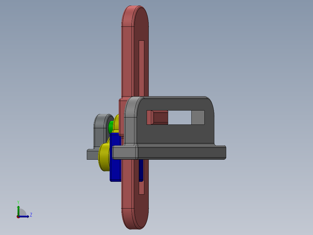曲柄滑块 (1)左视图