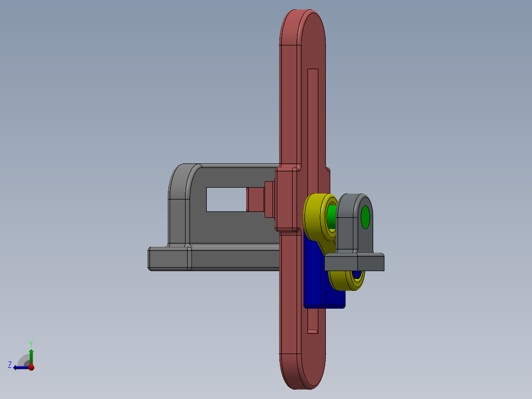 曲柄滑块 (1)右视图