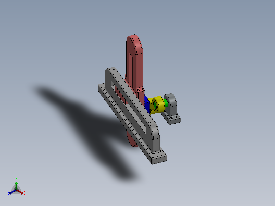 曲柄滑块 (1)正等轴测图