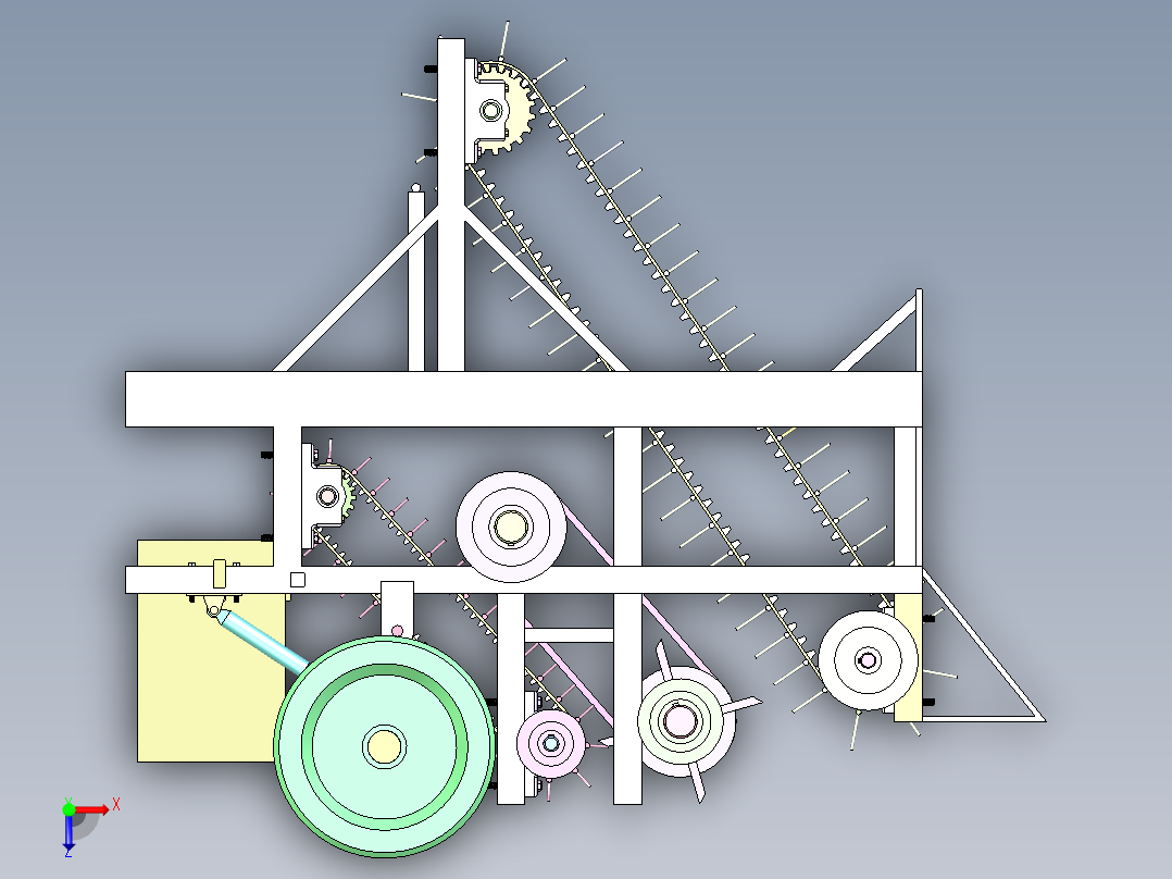 ST-630 坚果自动分拣除杂机俯视图