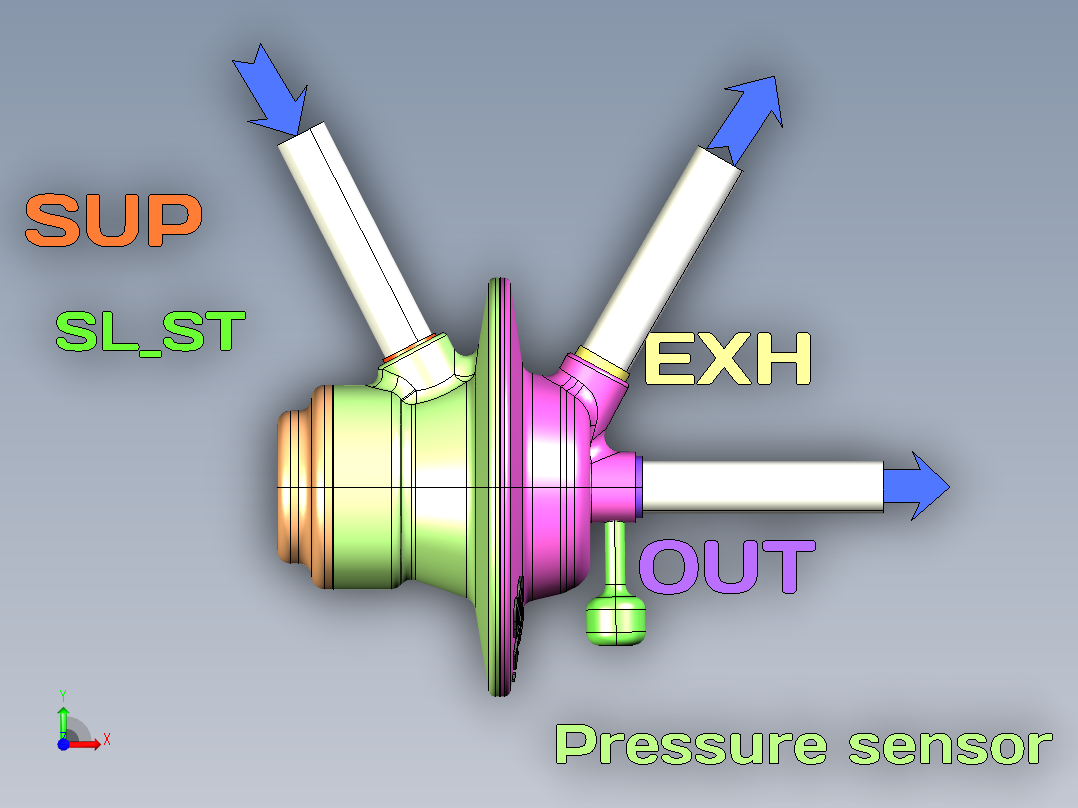 SL_ST 比例压力控制阀前视图