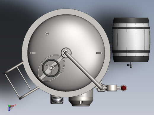 压力容积、啤酒发酵罐俯视缩略图