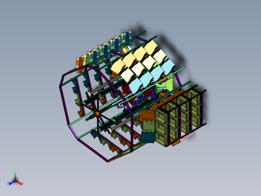 多工位的圆形智能仓储货物分拣装置