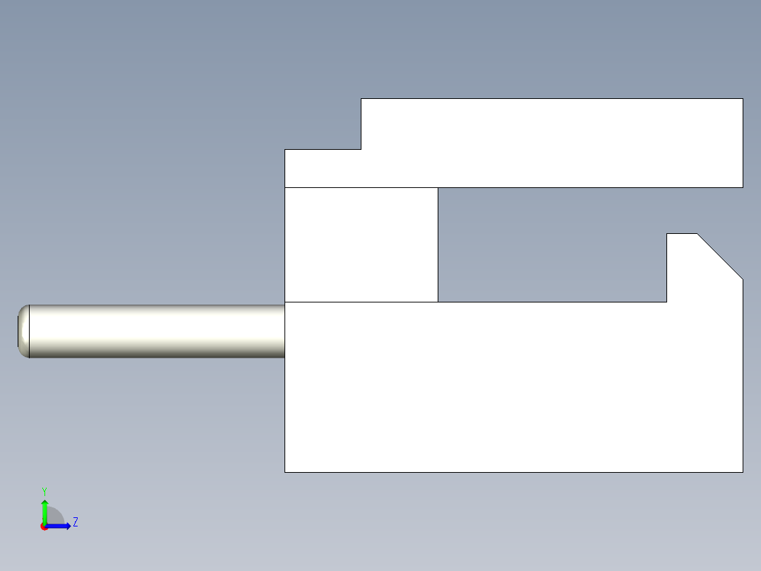 mini spox 2 50mm 3pin公头，带molex spox 11左视图