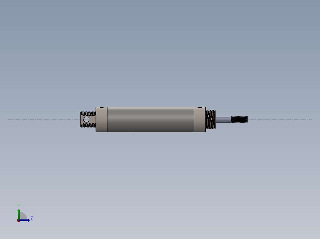 气动活塞MA32X100CA左视图