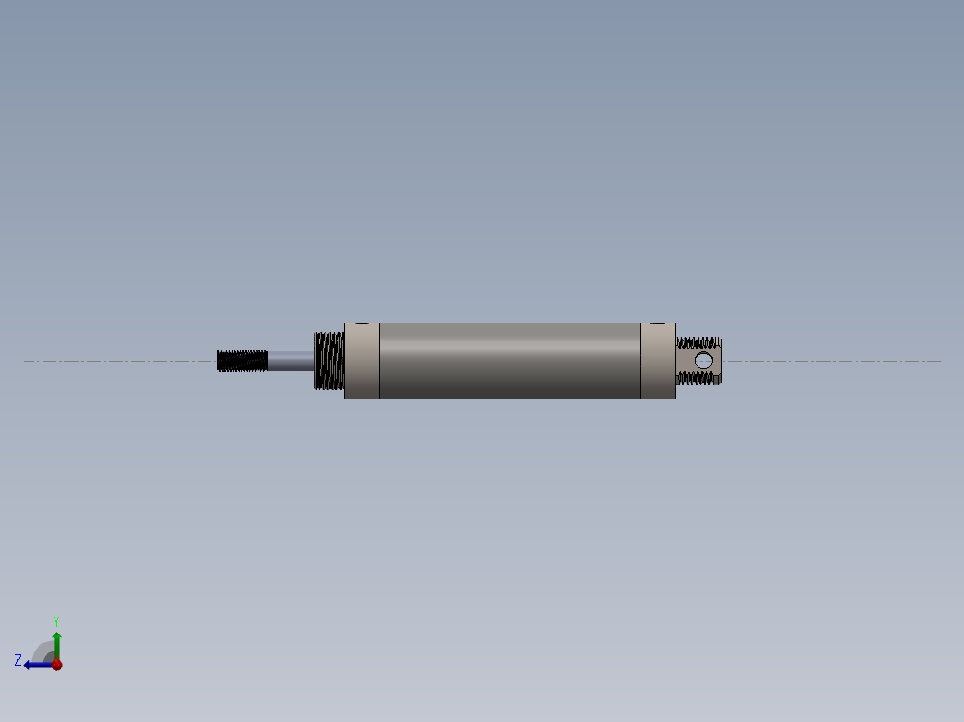 气动活塞MA32X100CA右视图