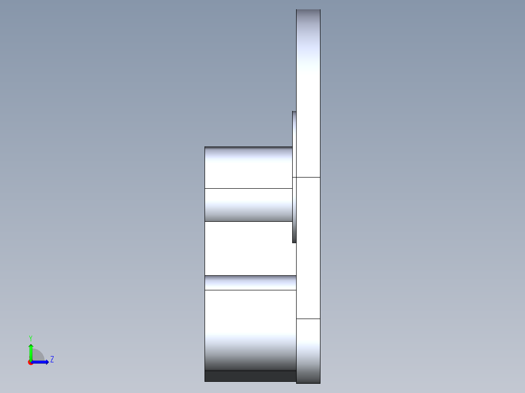 多丝线轴支架1快照3左视图