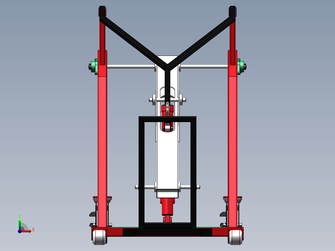 电动液压推高车前视图