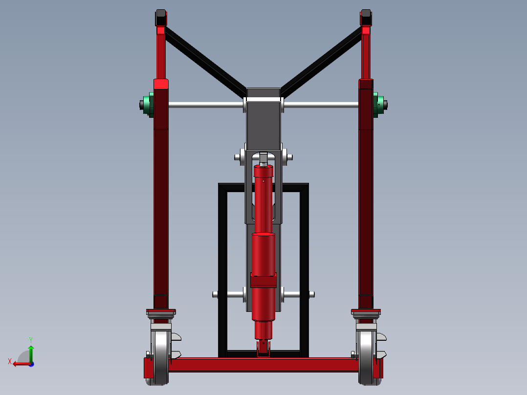 电动液压推高车后视图