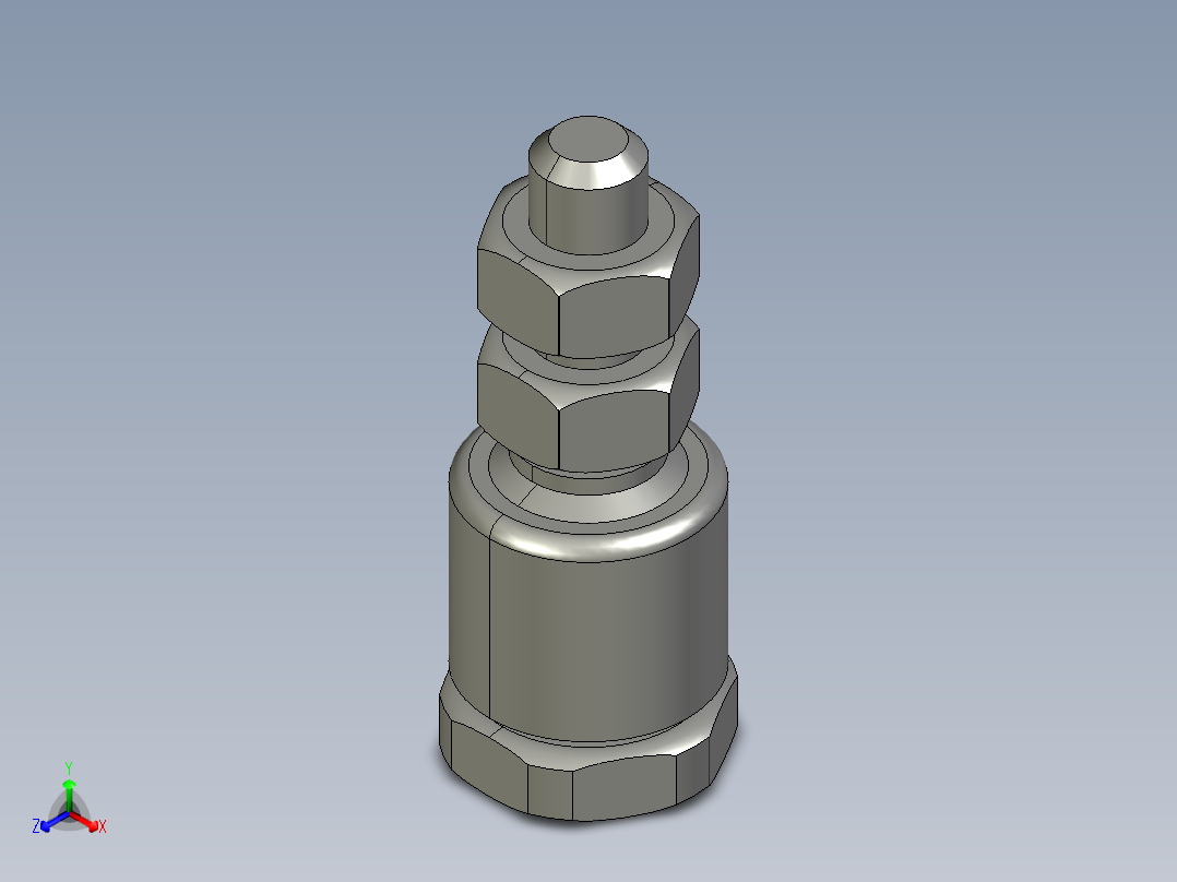 浮动接头CJ M6-1.0.zip正等轴测图