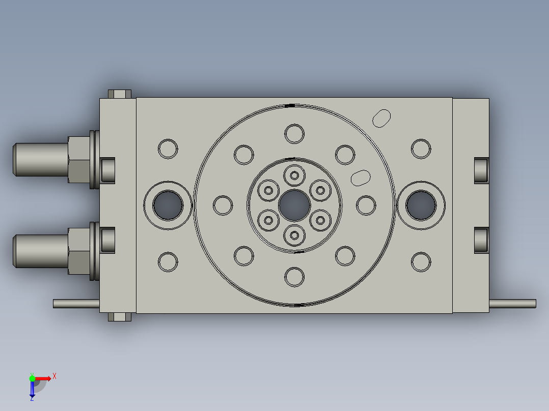 HRQ20G+_DS1-H-2回转气缸俯视图