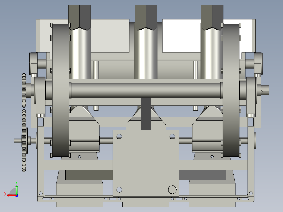 手扶车带土豆点播机后视图