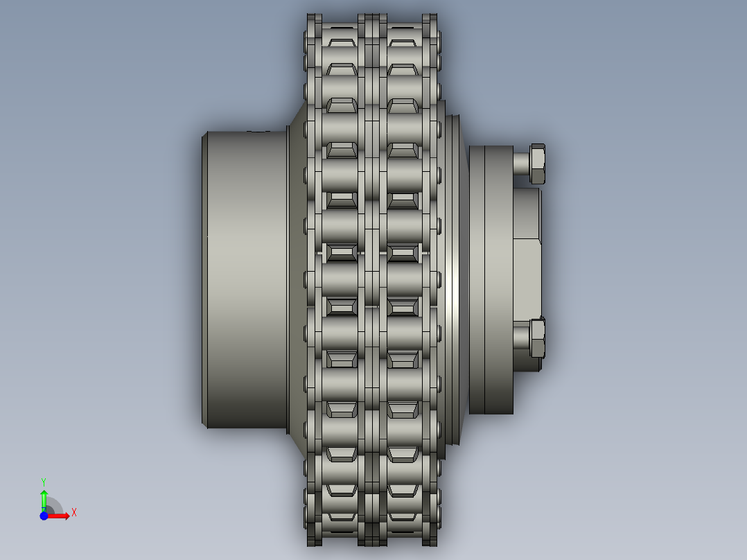 联轴器组装TL500-2C-TH32JD1CH35JD1前视图