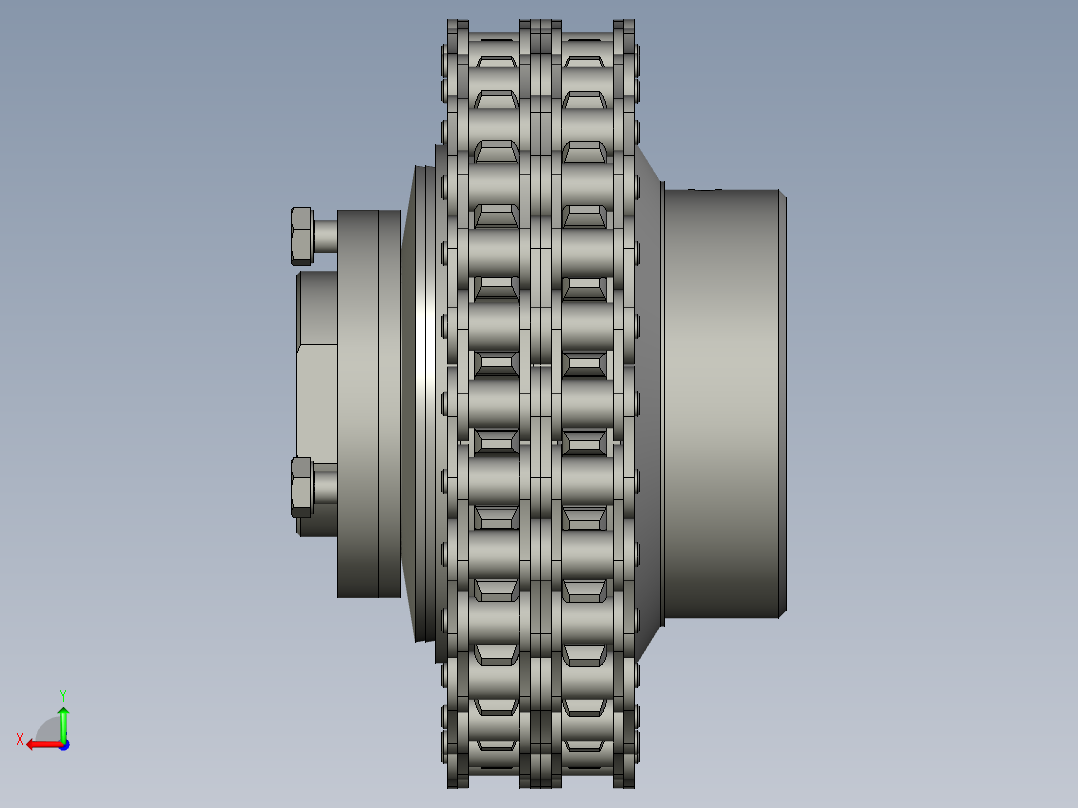 联轴器组装TL500-2C-TH32JD1CH35JD1后视图