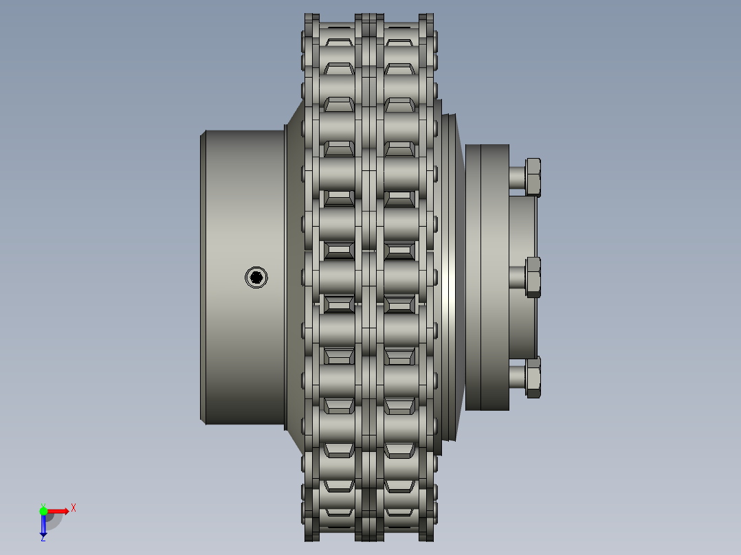 联轴器组装TL500-2C-TH32JD1CH35JD1俯视图