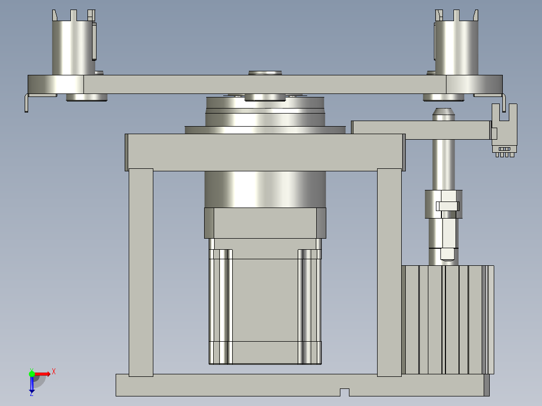 旋转工作台-1俯视图
