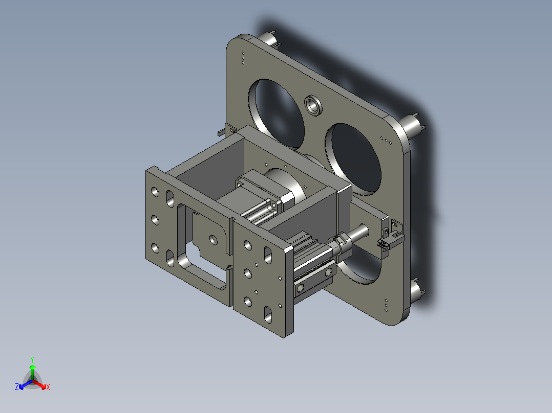 旋转工作台-1正等轴测图