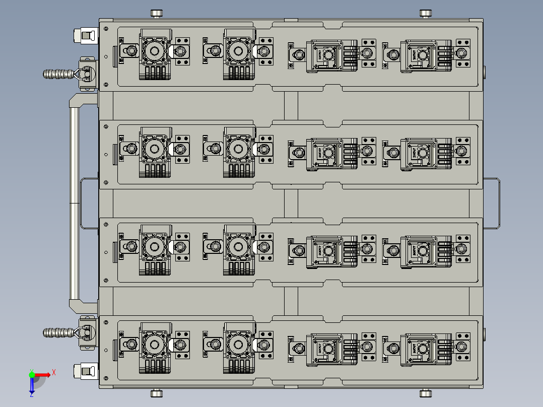 4554680002推料车俯视图