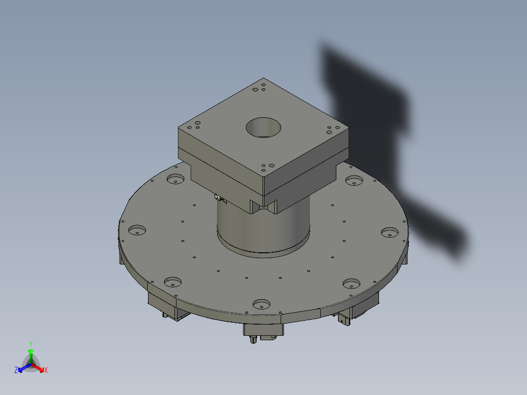 反面旋转组件主视图