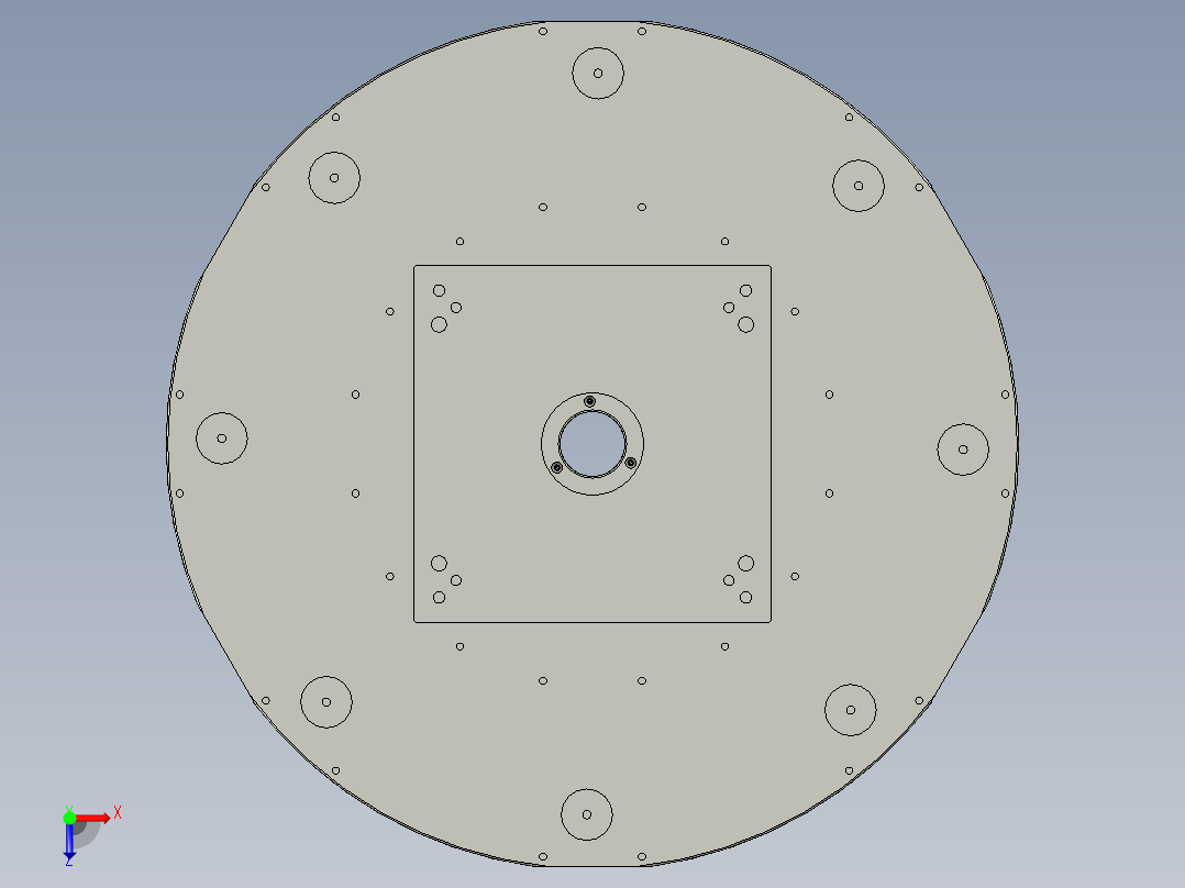 反面旋转组件俯视图
