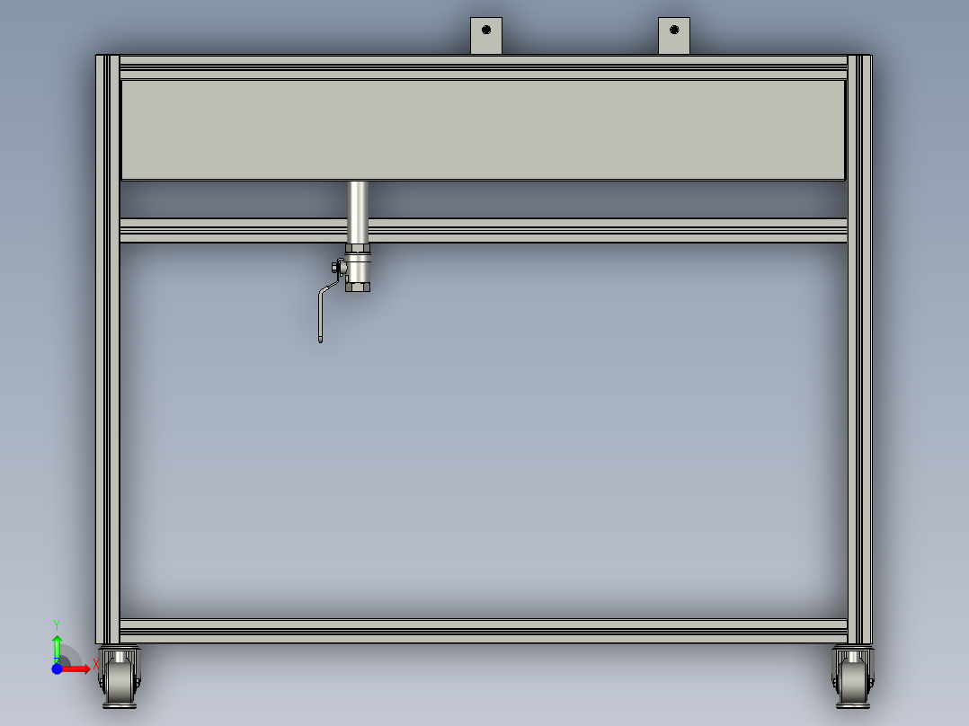 出丝水槽前视图