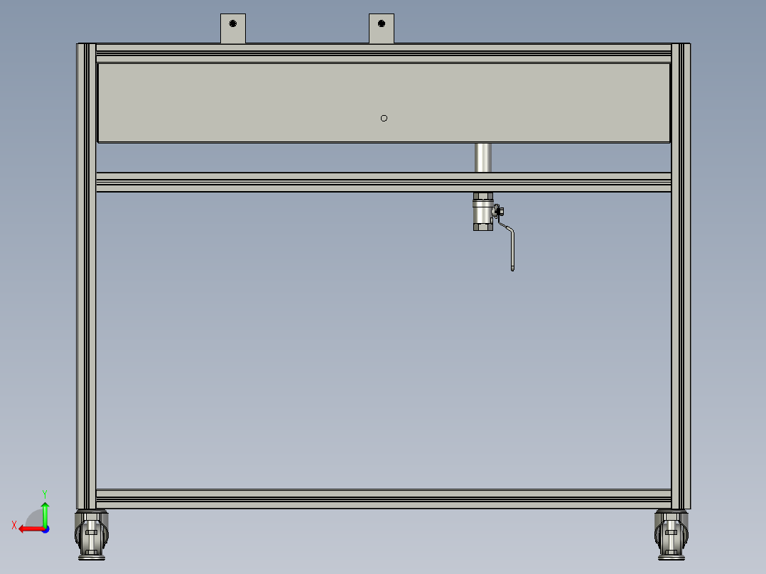 出丝水槽后视图