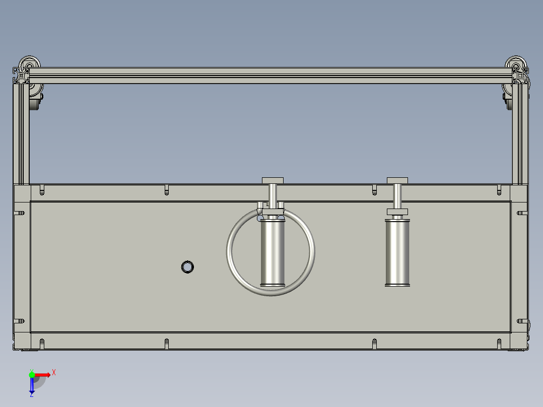 出丝水槽俯视图