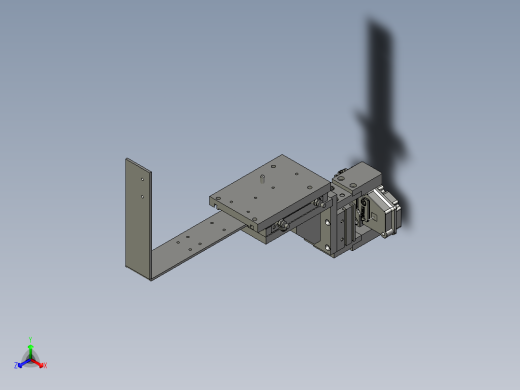 取料模组夹抓组件正等轴测缩略图