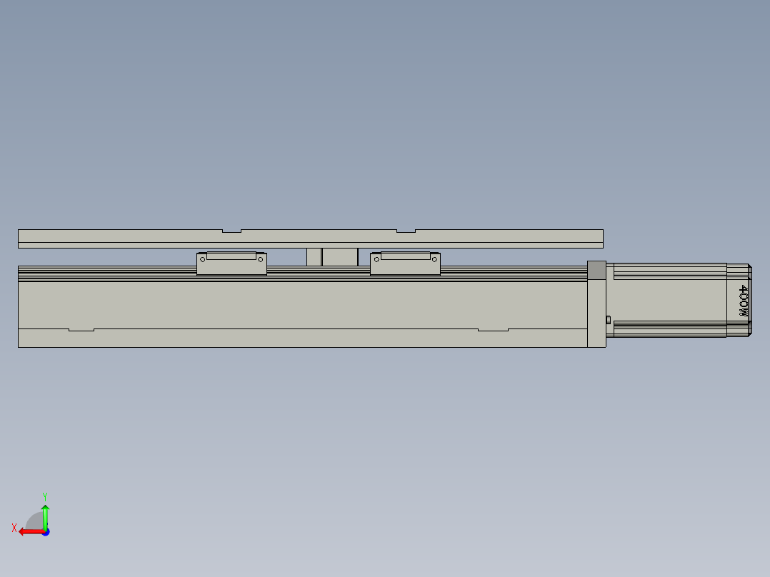 砂带架移动组件后视图