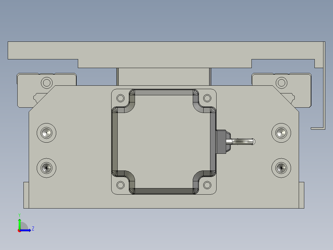 砂带架移动组件左视图