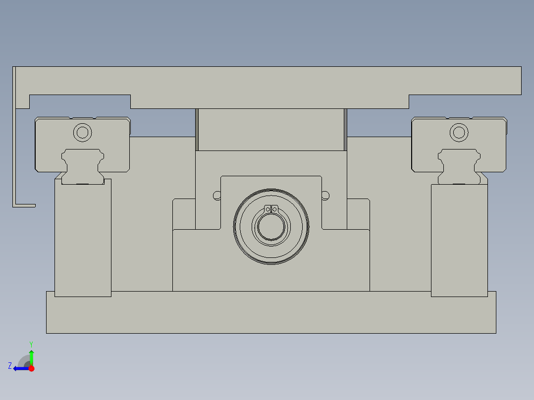 砂带架移动组件右视图