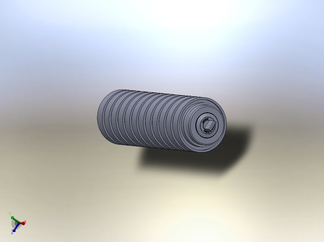 塑料滚筒主视图