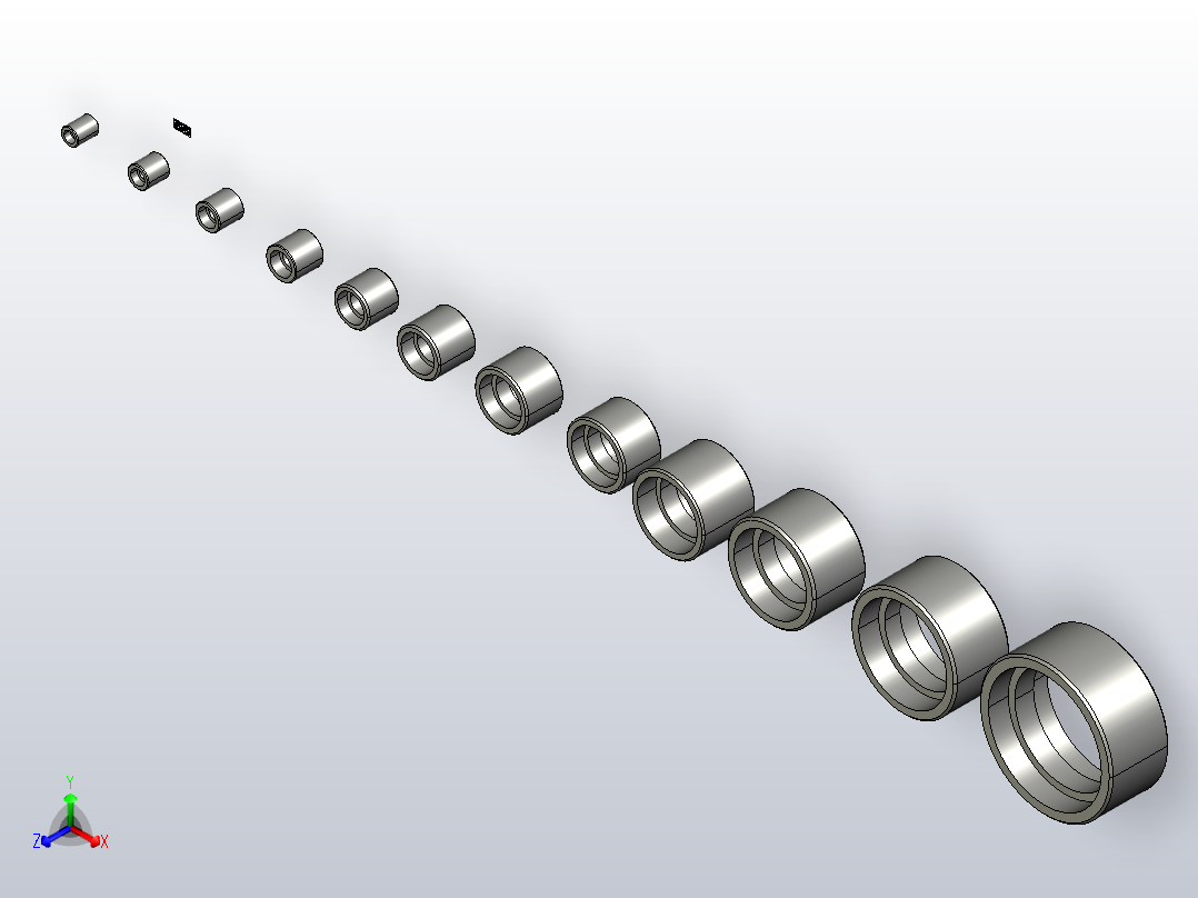 承插焊接管接头(1)主视图
