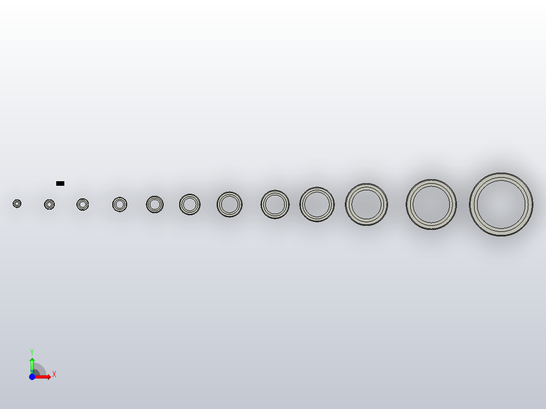 承插焊接管接头(1)前视图