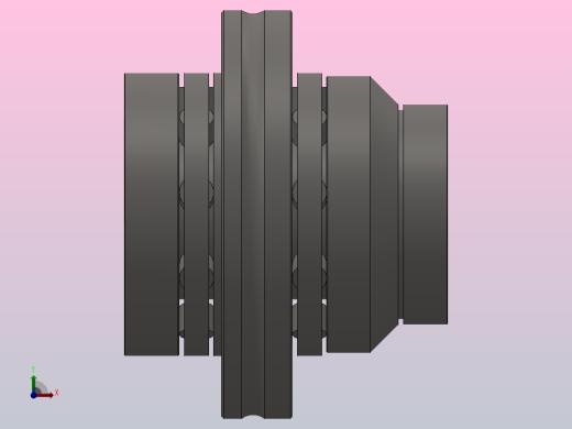带加长阶梯形轴圈和法兰盘的滚针和双向推力圆柱滚子组合轴承 ZARF...L型_ZARF 45130 L.rar.rar左视缩略图