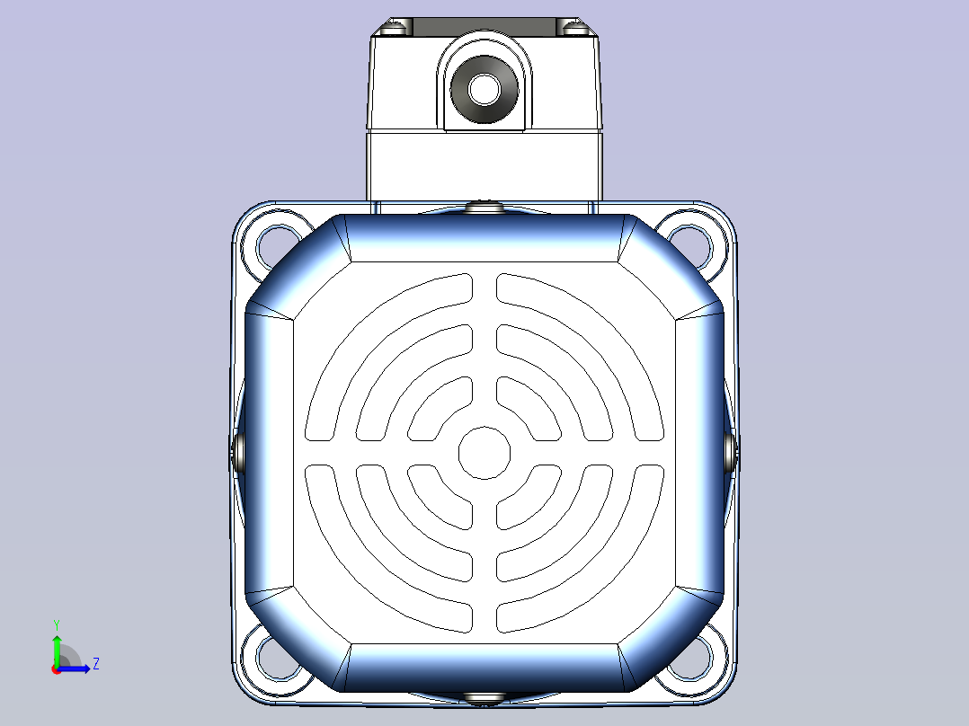 精研YF调速电磁制动电机 200yf04左视图