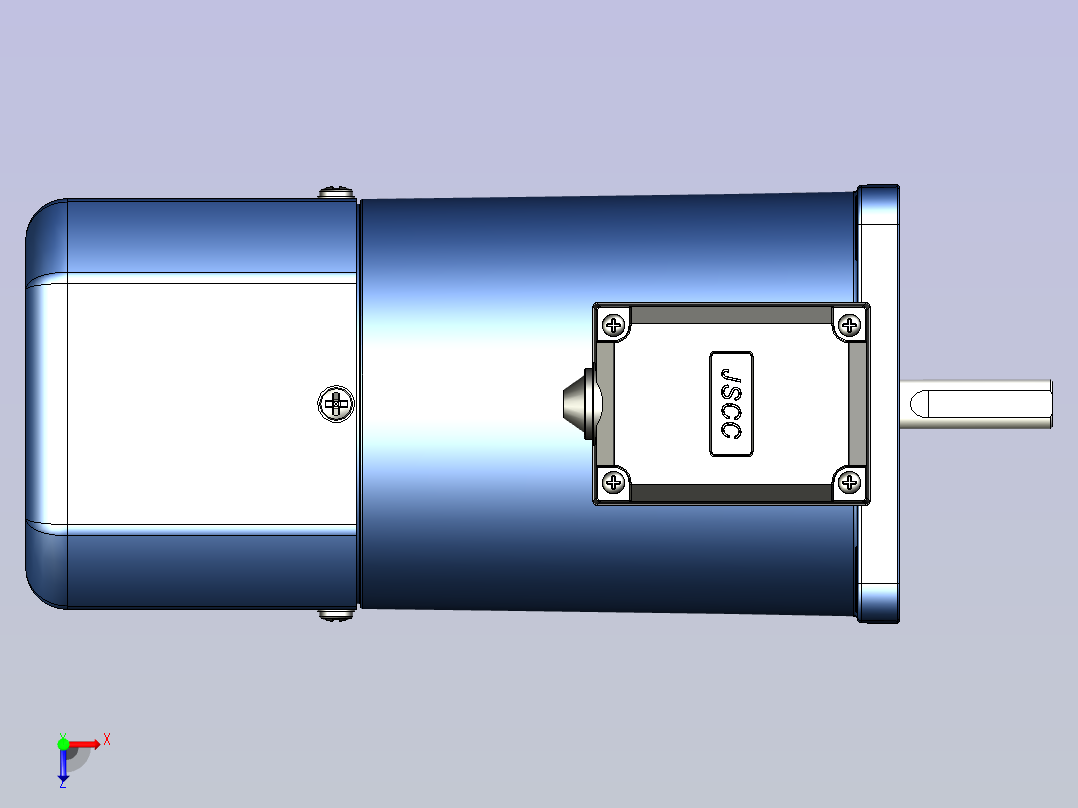 精研YF调速电磁制动电机 200yf04俯视图